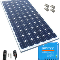 215W sólarsellupakki með MPPT stýringu