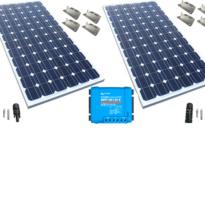 430W sólarsellupakki (2x215W) með MPPT