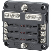 Öryggjabox 6 greinar með jarðskinnu