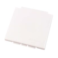 Lok - hvítt ferkanntað með smellu