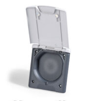 Dós með loki - utaná - tóm - ljósgrátt