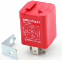 Relay 24v 10A 5-pin kveikir eftir 4 sek