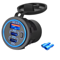 DIN29 USB dual USB-C / Single USB-A