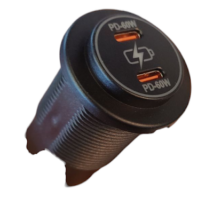 DIN29 USB Dual PD 60w & PD 60w  socket