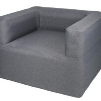 Uppblásinn sófi single Grár