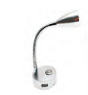 Langt les ljós með USB